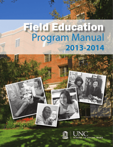 Field Education Program Manual 2013-2014