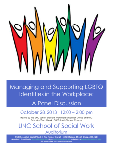 Managing and Supporting LGBTQ Identities in the Workplace: A Panel Discussion