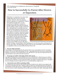 How to Successfully Co-Parent After Divorce or Separation