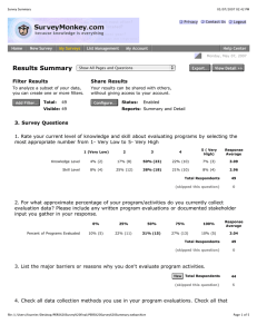 Results Summary Filter Results Share Results