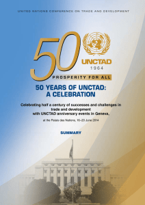50 YEARS OF UNCTAD: A CELEBRATION