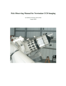 Fick Observing Manual for Newtonian CCD Imaging (August 2002)