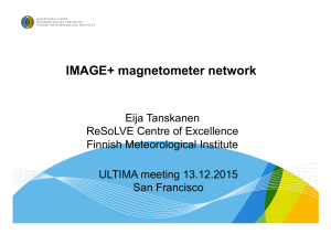 IMAGE+ magnetometer network