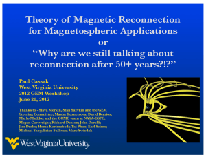 Theory of  Magnetic Reconnection for Magnetospheric Applications or