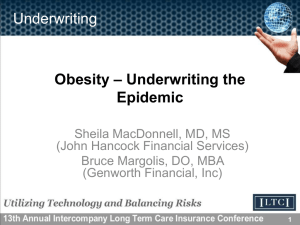 Underwriting – Underwriting the Obesity Epidemic