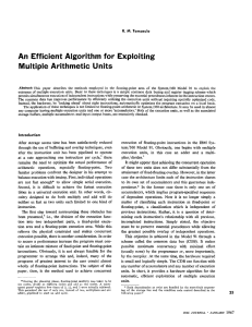 An Efficient Algorithm for Exploiting Multiple Arithmetic Units