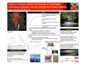 Shifts in sockeye salmon productivity in freshwater: