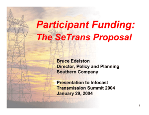 Participant Funding: The SeTrans Proposal