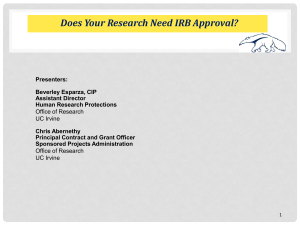 Does Your Research Need IRB Approval?