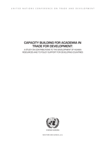 CapaCity building for aCademia in trade for development: