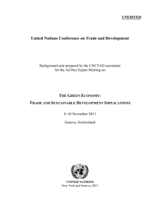 United Nations Conference on Trade and Development T G