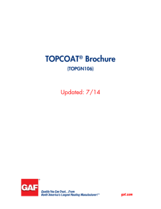 TOPCOAT Brochure Updated: 7/14 (TOPGN106)