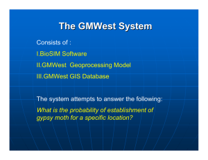 The GMWest System Consists of : I.BioSIM Software