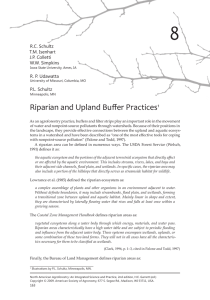 8 Riparian and Upland Buffer Practices 1 R.C. Schultz