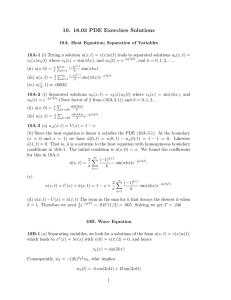 10. 18.03 PDE Exercises Solutions