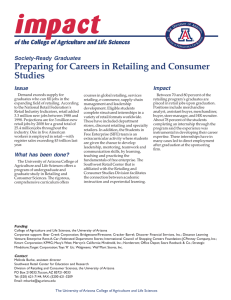 impact Preparing for Careers in Retailing and Consumer Studies