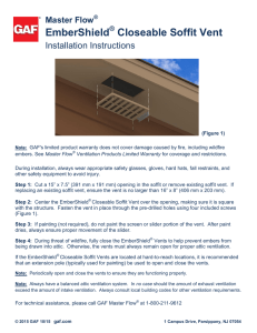 EmberShield Closeable Soffit Vent Installation Instructions