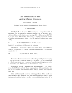 An extension of the Artin-Mazur theorem