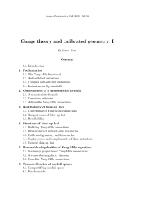 Gauge theory and calibrated geometry, I