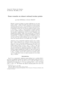 Some remarks on almost rational torsion points Journal de Th´