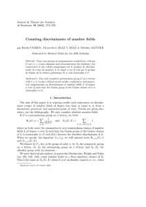 Counting discriminants of number fields