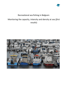 Recreational sea fishing in Belgium: first results