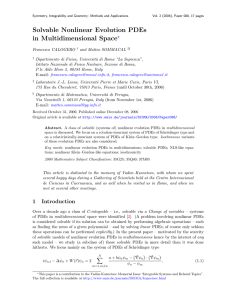 Solvable Nonlinear Evolution PDEs Space ?