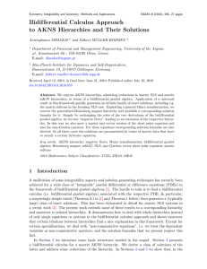 Bidif ferential Calculus Approach to AKNS Hierarchies and Their Solutions