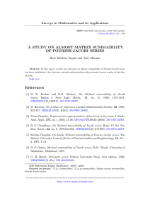 A STUDY ON ALMOST MATRIX SUMMABILITY OF FOURIER-JACOBI SERIES