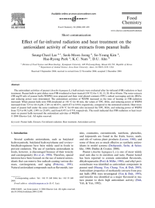 Eﬀect of far-infrared radiation and heat treatment on the