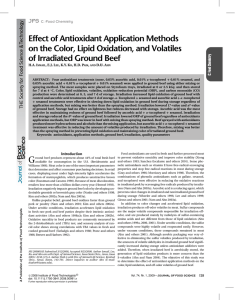 Effect of Antioxidant Application Methods of Irradiated Ground Beef
