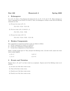 Stat 330 Homework 2 Spring 2009 1