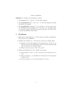 Lecture 5 Questions
