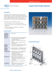 Custom Gas Purifier Systems Description