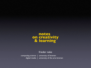 notes on creativity &amp; learning frieder nake