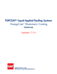 TOPCOAT Liquid-Applied Roofing Systems EnergyCote Elastomeric Coating