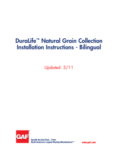 DuraLife Natural Grain Collection Installation Instructions - Bilingual Updated: 3/11