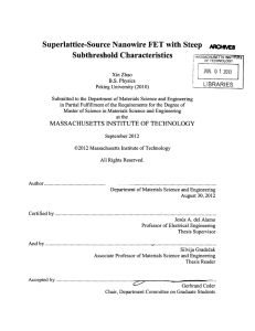 Superlattice-Source  Nanowire  FET with  Steep Es Subthreshold Characteristics JUL