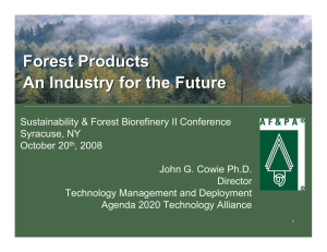 Forest Products An Industry for the Future