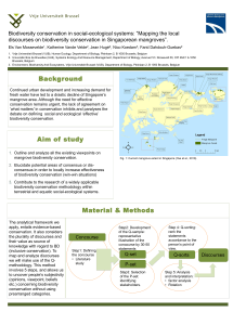 ecological systems: “Mapping the local Biodiversity conservation in social- ”.