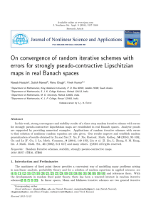 On convergence of random iterative schemes with