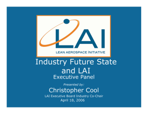 Industry Future State and LAI Christopher Cool Executive Panel