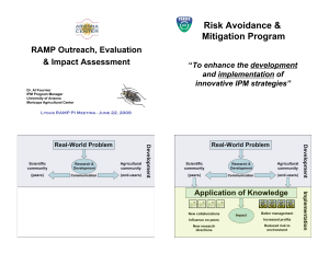 Risk Avoidance &amp; Mitigation Program RAMP Outreach, Evaluation &amp; Impact Assessment
