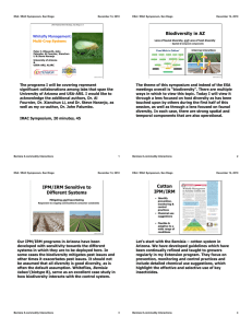 Biodiversity in AZ Whitefly Management: Multi-Crop Systems