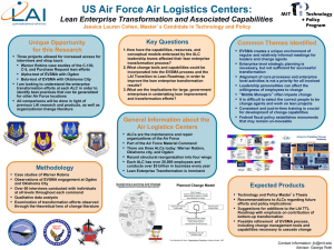 US Air Force Air Logistics Centers:  Key Questions