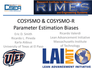 COSYSMO &amp; COSYSMO-R Parameter Estimation Biases