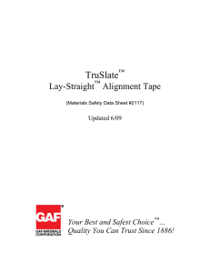 TruSlate Lay-Straight Alignment Tape