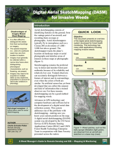 Digital Aerial SketchMapping (DASM) for Invasive Weeds  Introduction