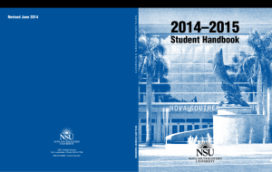 2014–2015 Student Handbook Revised June 2014 Nov