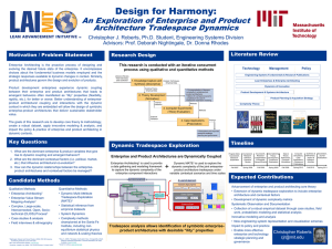 Design for Harmony: An Exploration of Enterprise and Product Architecture Tradespace Dynamics